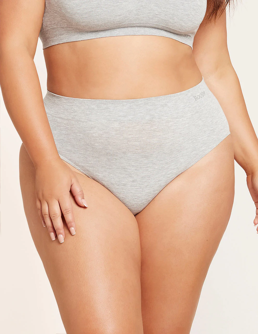 Boody - Full Briefs Light Grey Marl - Image 4