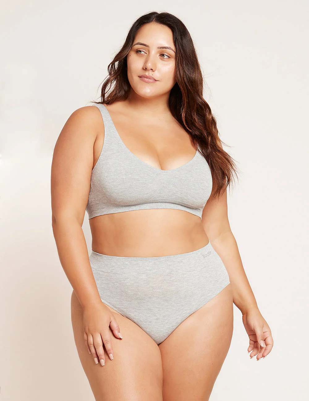 Boody - Full Briefs Light Grey Marl - Image 3
