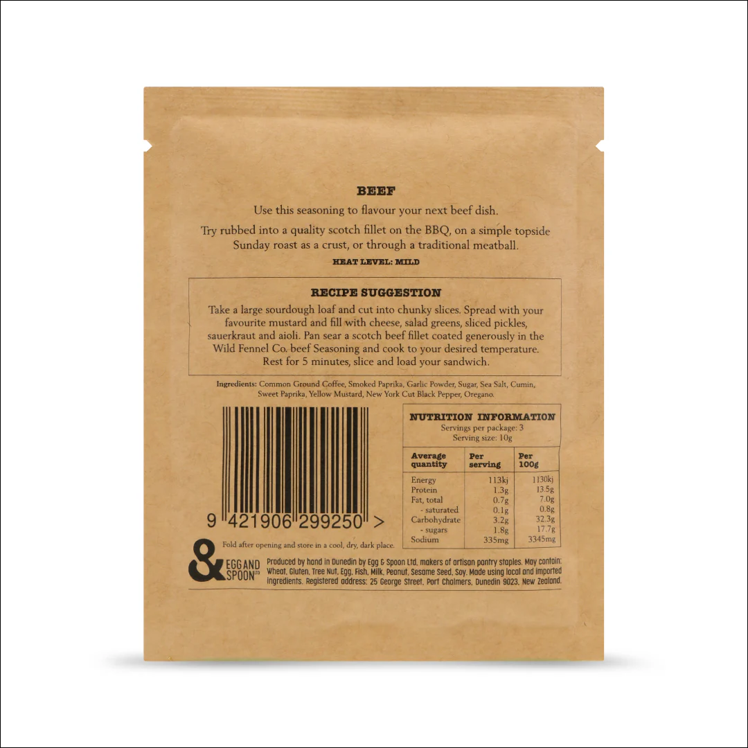 Wild Fennel Co - Beef Seasoning 30gm - Image 2
