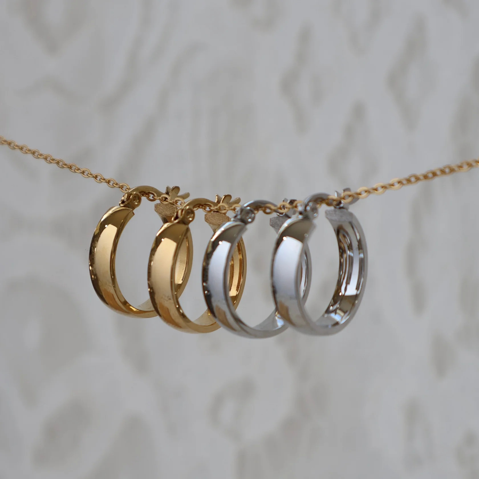 Katy B Jewellery - Aria Hoops Silver - Image 4