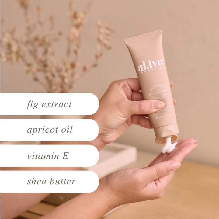 al.ive body - Apricot & Sweet Fig Hand Cream 80ml - Image 3