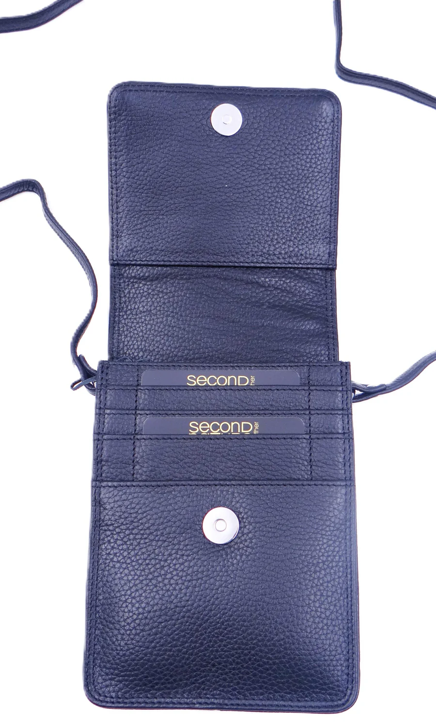 Traveller Cross Body Bag Black - Second Nature Leather - Image 2