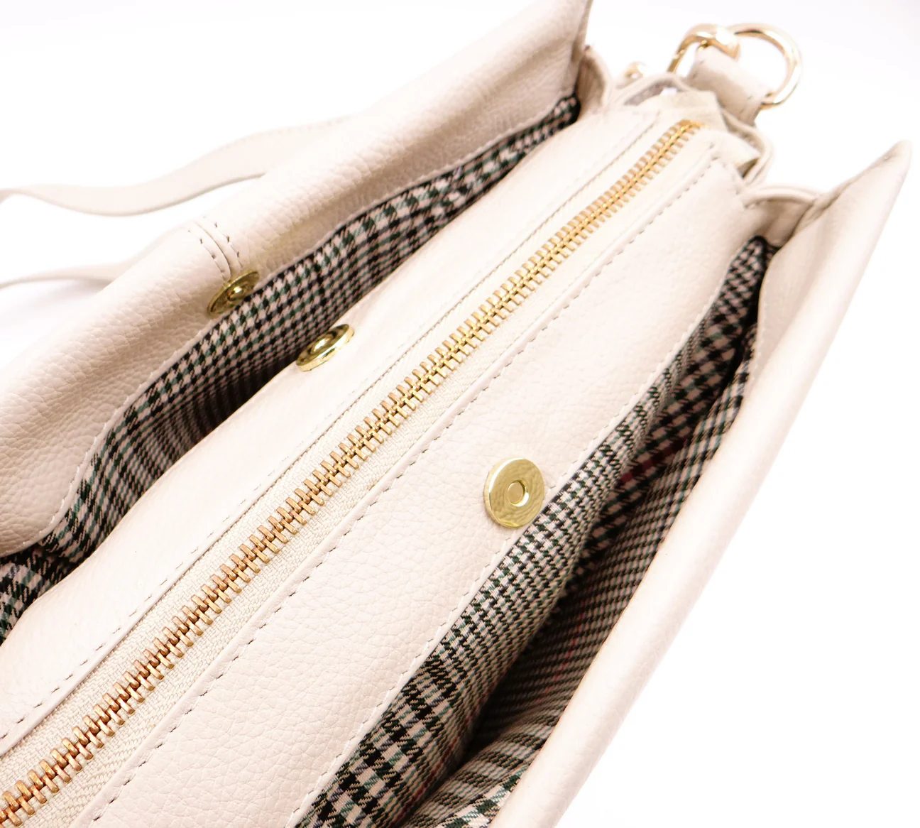 Cross Body Bag w Shoulder Strap-Wild Oat - Second Nature Leather - Image 3