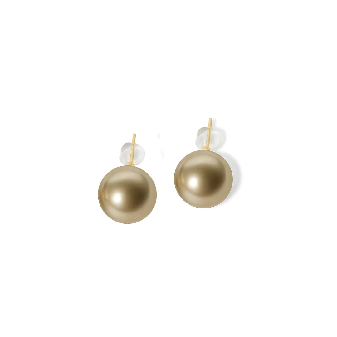 Champagne Pearl Earrings - Fabuleux Vous - Image 2