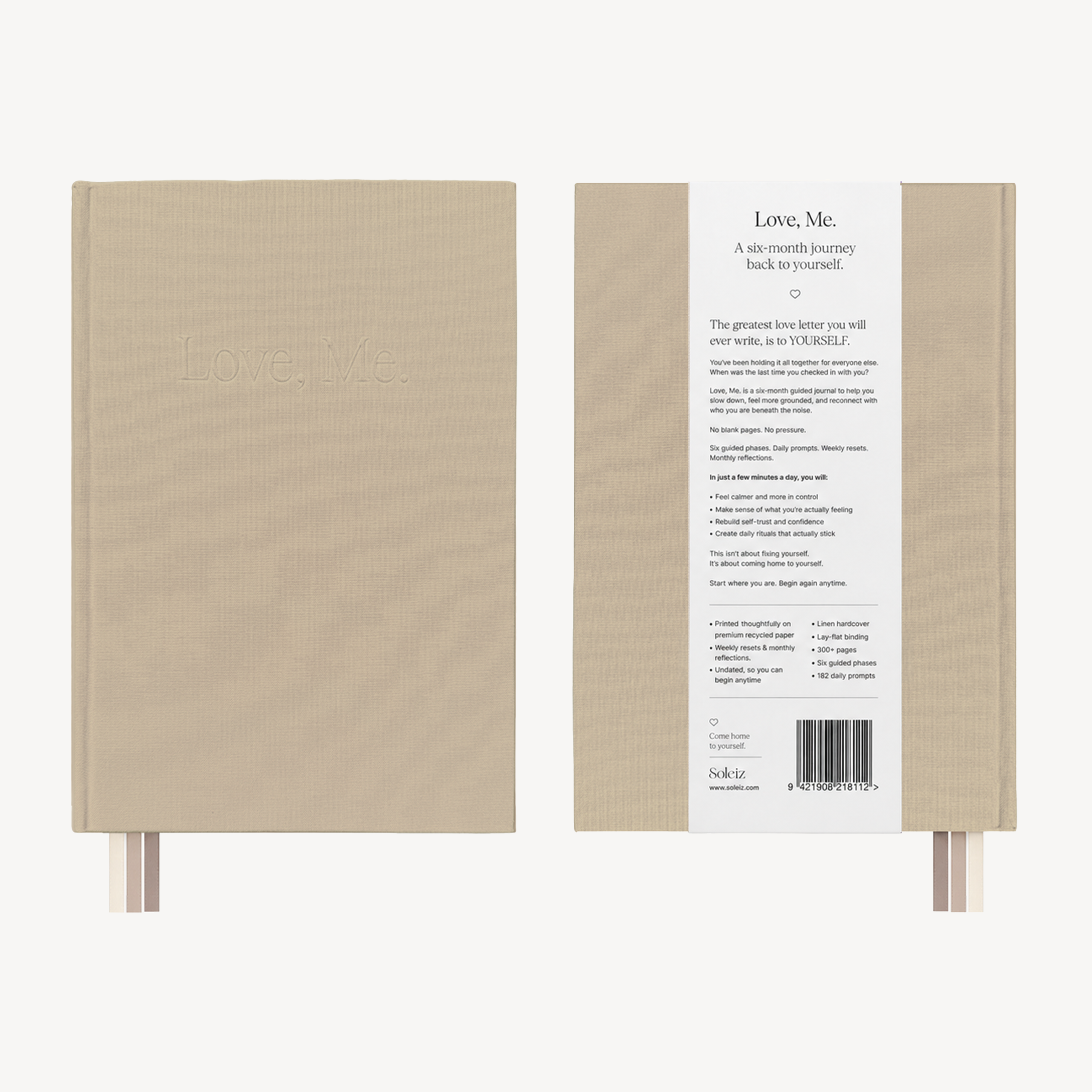 Love Me Journal - Oatmeal - Soleiz - Image 2